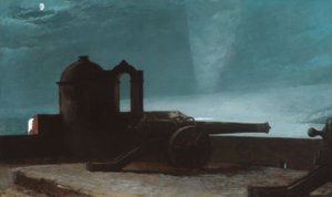 Searchlight on Harbor Entrance, Santiago de Cuba, 1901 by Winslow Homer